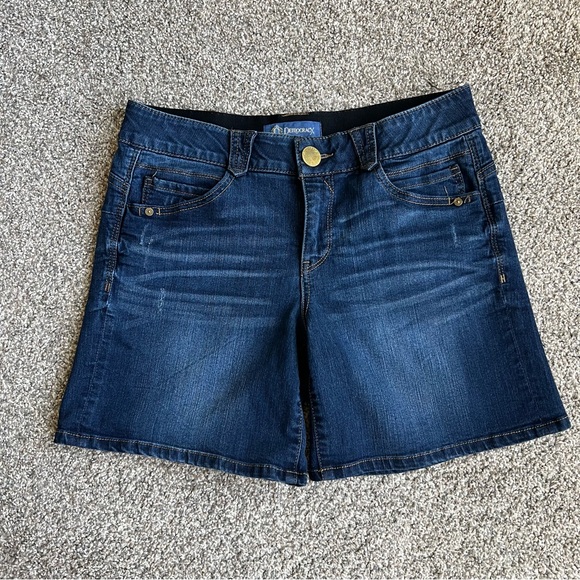 Plus Size 14 Short Jeans Clove Jeans Frayed Hem Hot Blue Denim